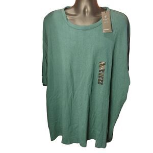 Shaquille O'Neal Men's Green Ribbed XLG Tee 5XLT